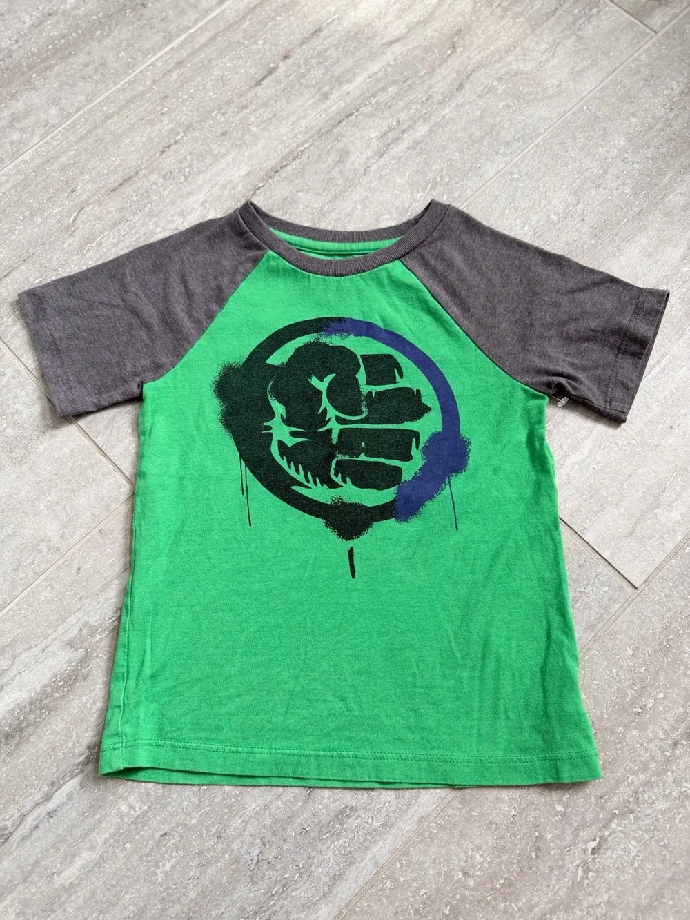 Marvel DC Boys T Shirt Lot 5T Captain America Hulk Justice League Superhero